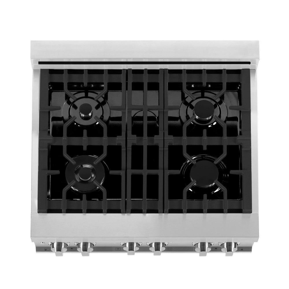 ZLINE 30" 4.0 cu. ft. Dual Fuel Range with Gas Stove and Electric Oven