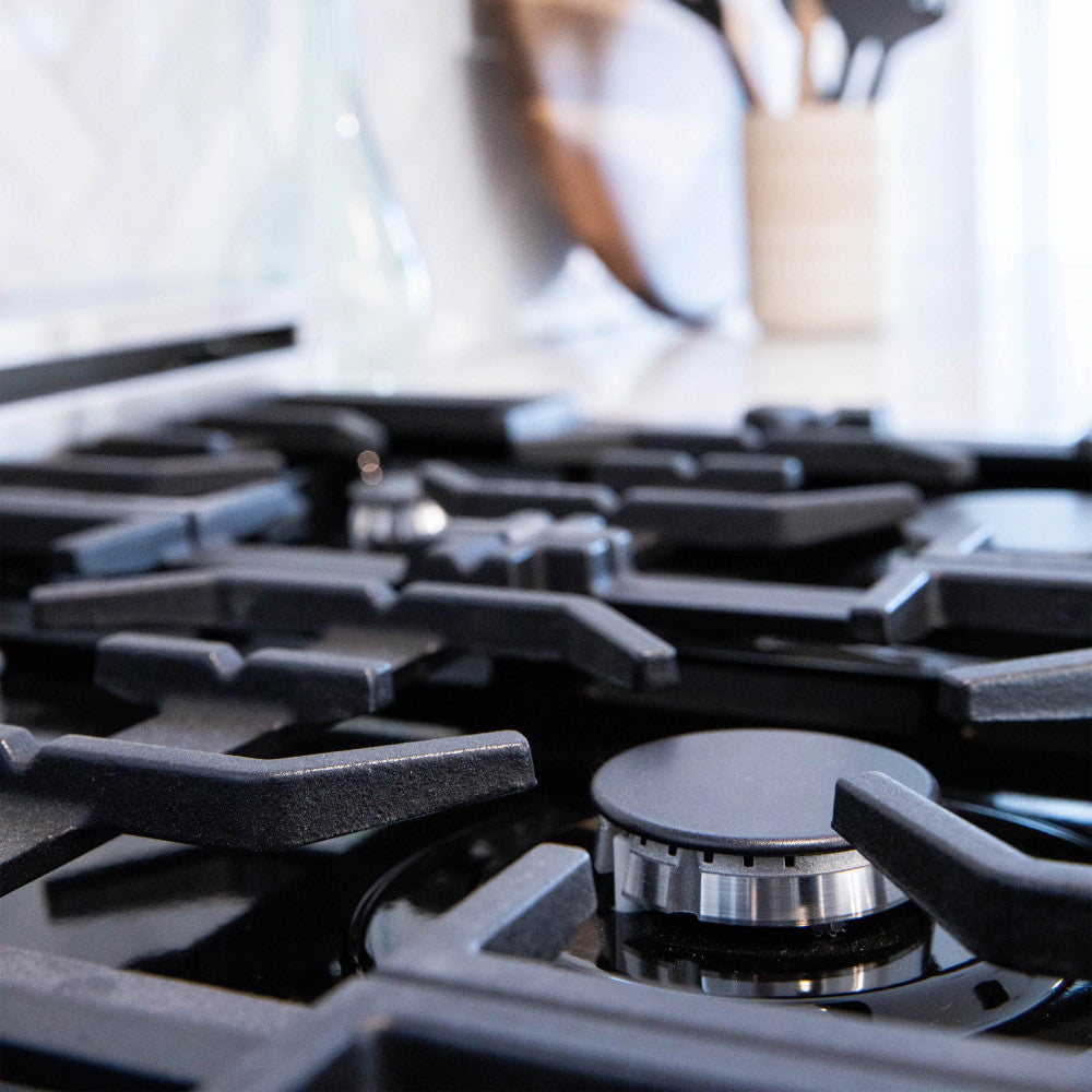 ZLINE 36" Dual Fuel Range with Gas Stove and Electric Oven in Stainless Steel with Color Door Options (RA36)