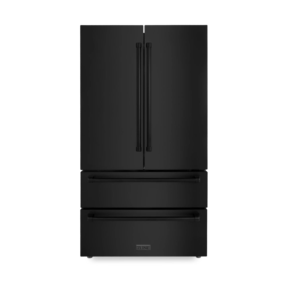ZLINE 36" 22.5 cu. ft Freestanding French Door Refrigerator with Ice Maker in Fingerprint Resistant Stainless Steel (RFM-36)