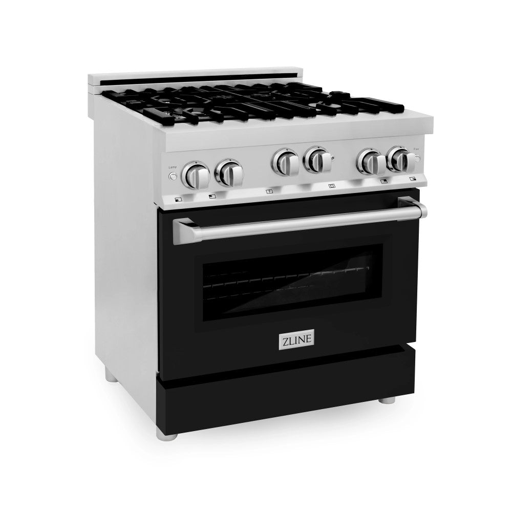 ZLINE 30" 4.0 cu. ft. Range with Gas Stove and Gas Oven in Stainless Steel with Color Door Options (RG30)