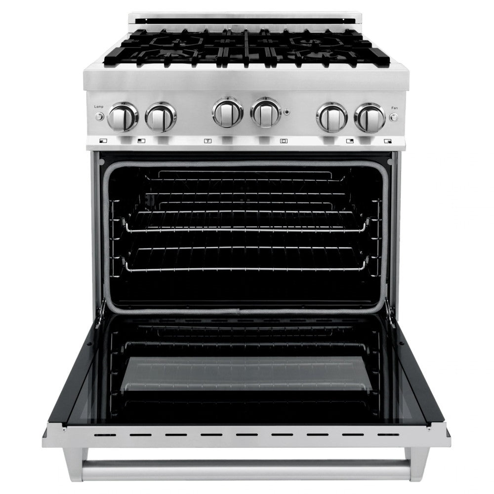 ZLINE 30" 4.0 cu. ft. Range with Gas Stove and Gas Oven in Stainless Steel with Color Door Options (RG30)
