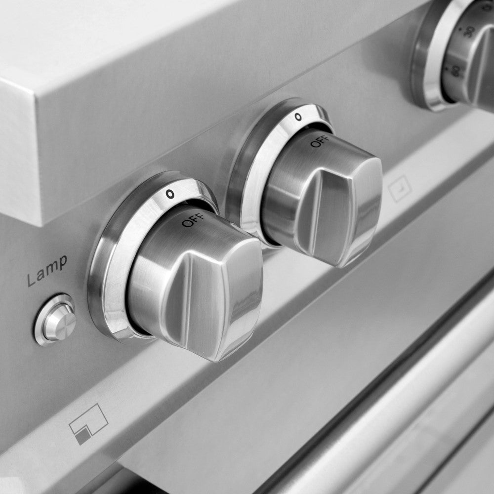 ZLINE 36" Professional 4.6 cu. ft. 6 Gas on Gas Range in Stainless Steel with Color Door Options (RG36)