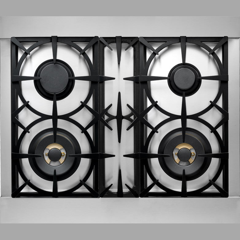 Superiore RN301SPS_S_ NEXT 30” Panorama Stainless Steel Range with 4 Gas Burners and Electric Oven