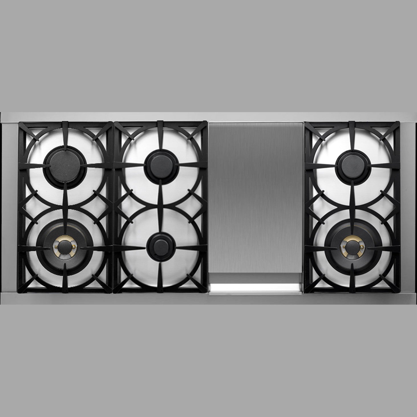 Superiore RN482GPS_S_ NEXT 48” Panorama Stainless Steel Range with 6 Burners, Griddle, and 2 Ovens