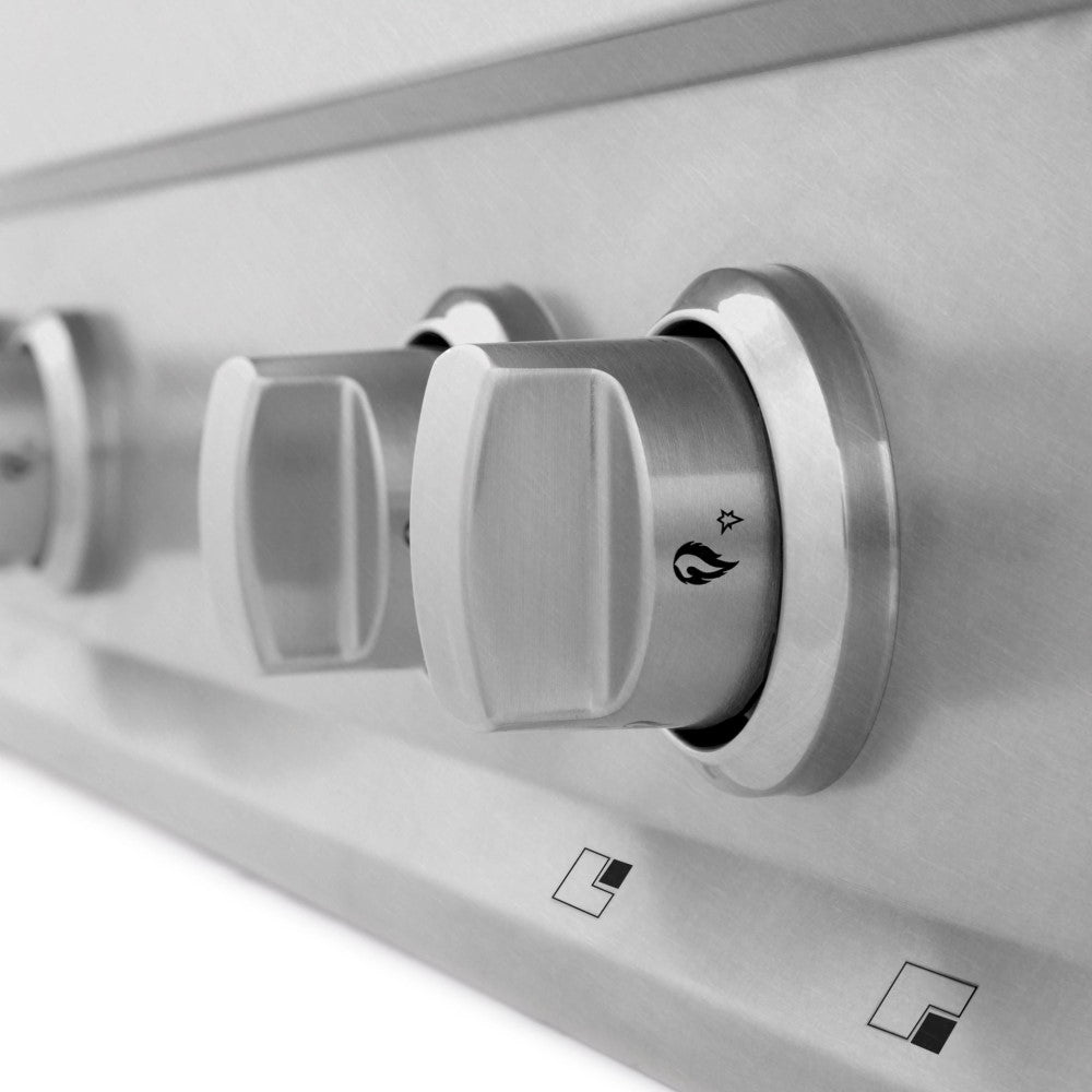 ZLINE 36" Porcelain Gas Stovetop in DuraSnow® Stainless Steel with 6 Gas Burners (RTS-36)