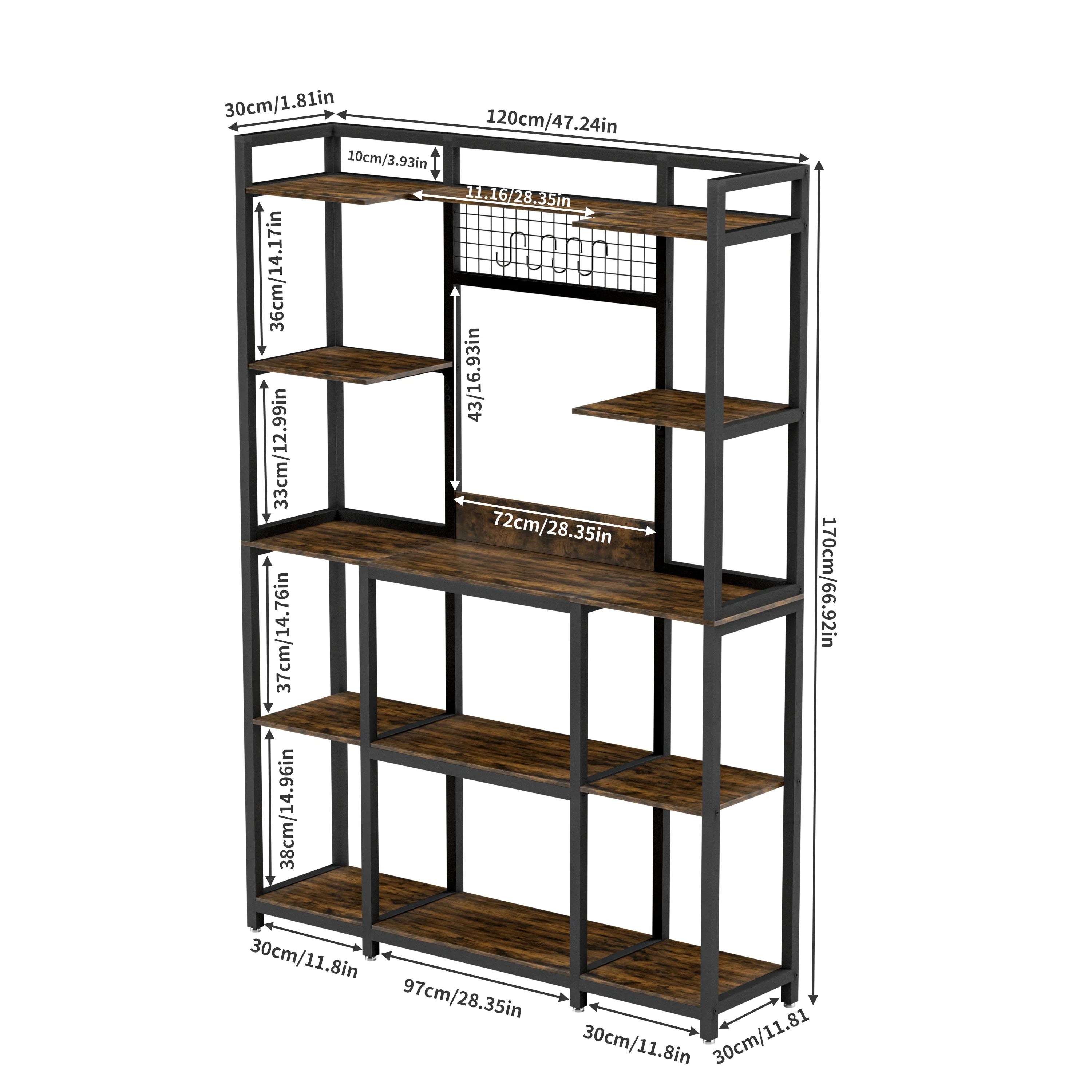 RusticChef™ 5-Tier Baker’s Rack