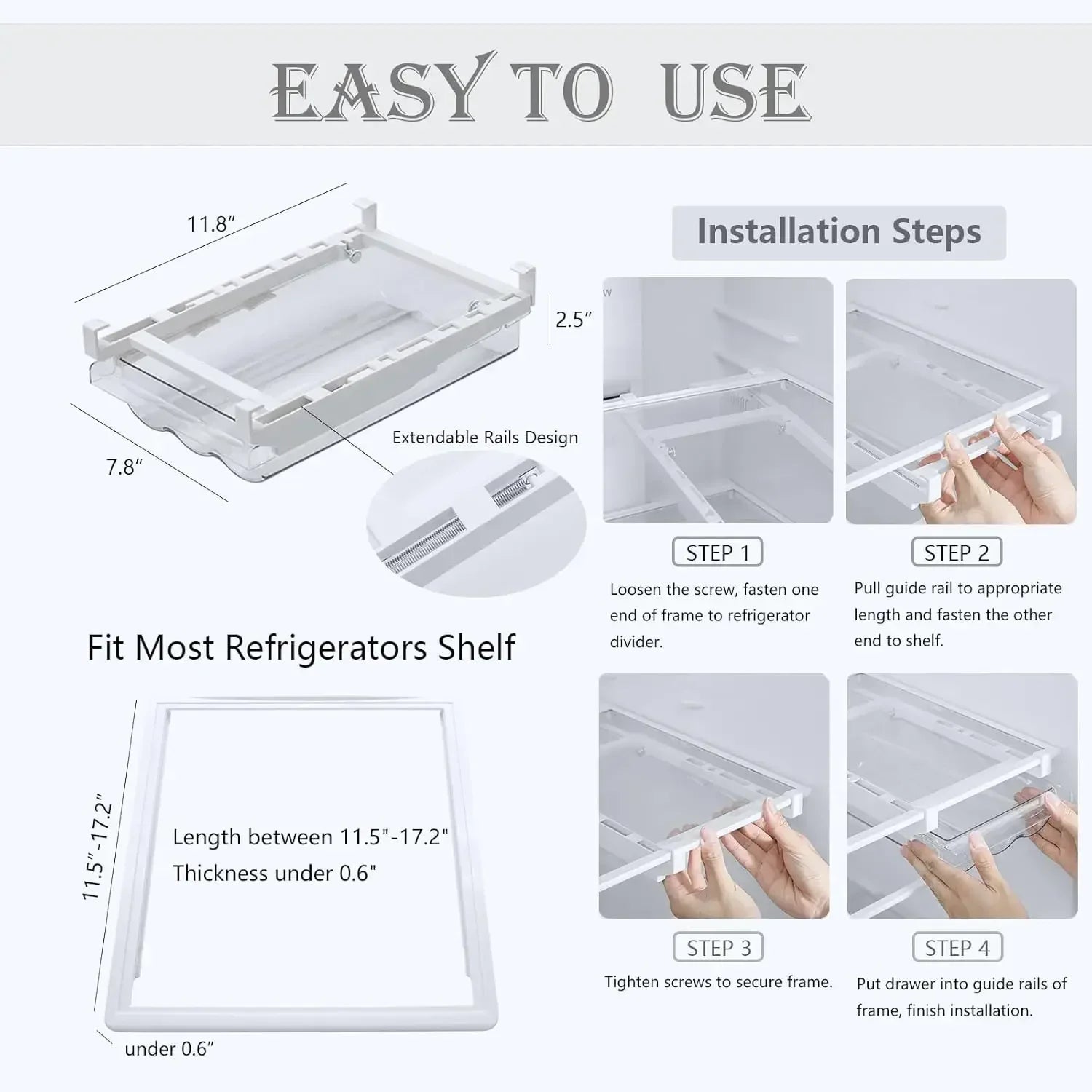 SmartStack™ Egg Storage Bin – Space-Saving Refrigerator Organizer