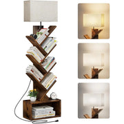 TreeTower™ 6-Tier Bookshelf – Modern Floor-Standing Book Organizer