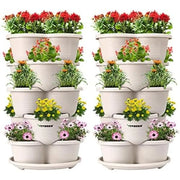 2-Pack Stackable Vertical Planter