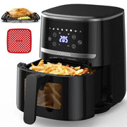 5-Quart Digital Display Air Fryer Toaster Oven Combo