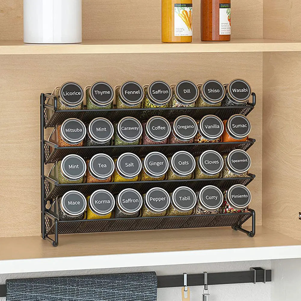 SpiceMaster™ 4-Tier Wall-Mounted Spice Rack