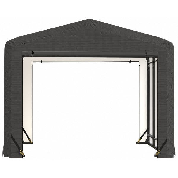 ShelterLogic ShelterTube Wind and Snow-Load Rated Garage, 10 ft. Wide Gray