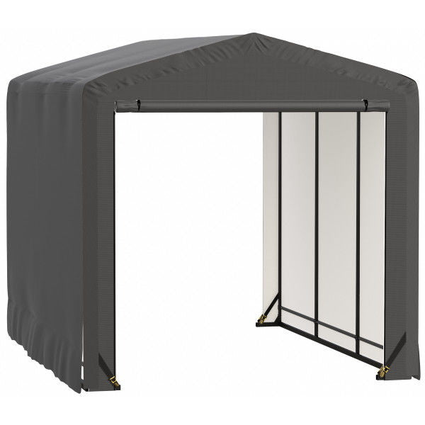 ShelterLogic ShelterTube Wind and Snow-Load Rated Garage, 10 ft. Wide Gray
