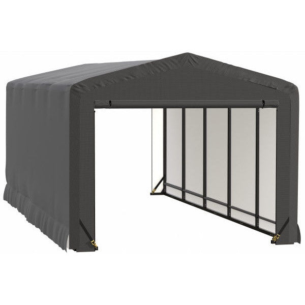 ShelterLogic ShelterTube Wind and Snow-Load Rated Garage, 10 ft. Wide Gray