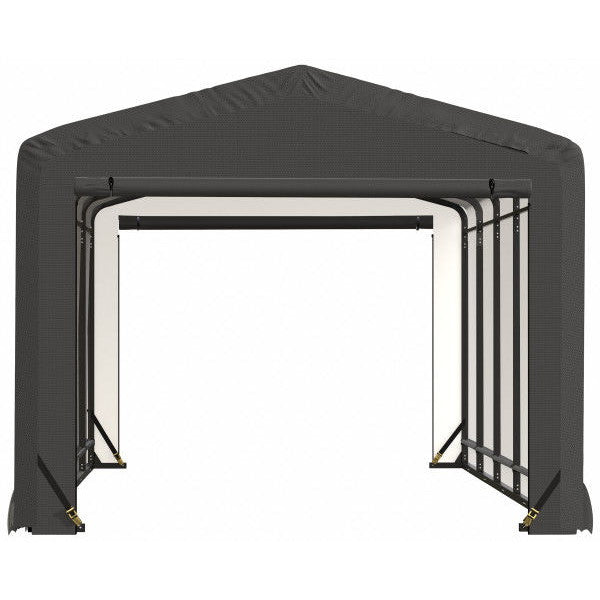 ShelterLogic ShelterTube Wind and Snow-Load Rated Garage, 10 ft. Wide Gray