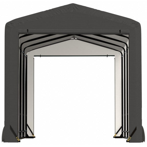 ShelterLogic ShelterTube Wind and Snow-Load Rated Garage, 10 ft. Wide Gray