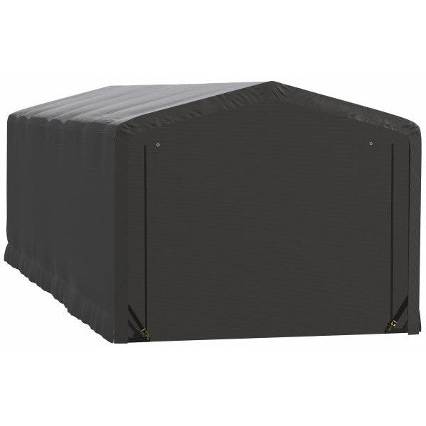 ShelterLogic ShelterTube Wind and Snow-Load Rated Garage, 10 ft. Wide Gray