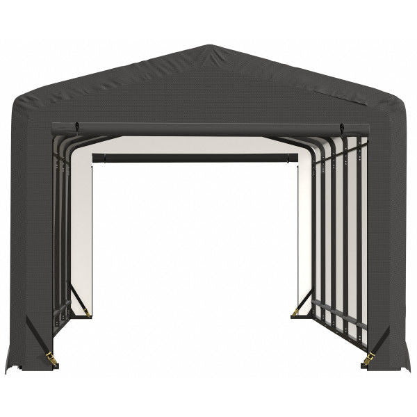 ShelterLogic ShelterTube Wind and Snow-Load Rated Garage, 10 ft. Wide Gray