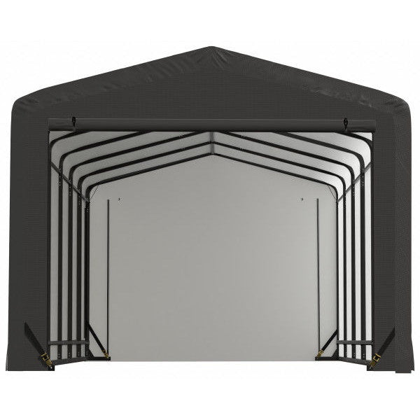 ShelterLogic ShelterTube Wind and Snow-Load Rated Garage, 10 ft. Wide Gray