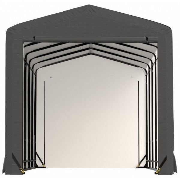 ShelterLogic ShelterTube Wind and Snow-Load Rated Garage, 10 ft. Wide Gray