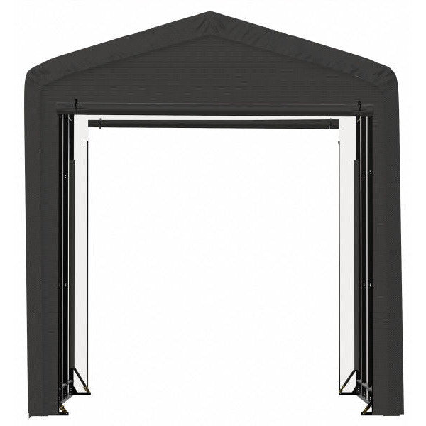 ShelterLogic ShelterTube Wind and Snow-Load Rated Garage, 14 ft. Wide Gray