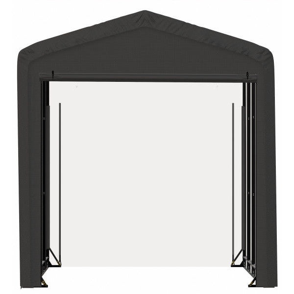 ShelterLogic ShelterTube Wind and Snow-Load Rated Garage, 14 ft. Wide Gray