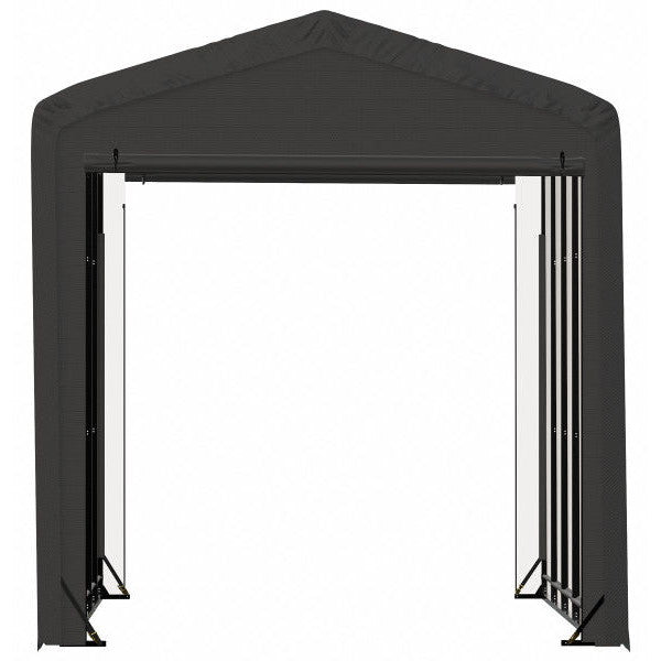 ShelterLogic ShelterTube Wind and Snow-Load Rated Garage, 14 ft. Wide Gray