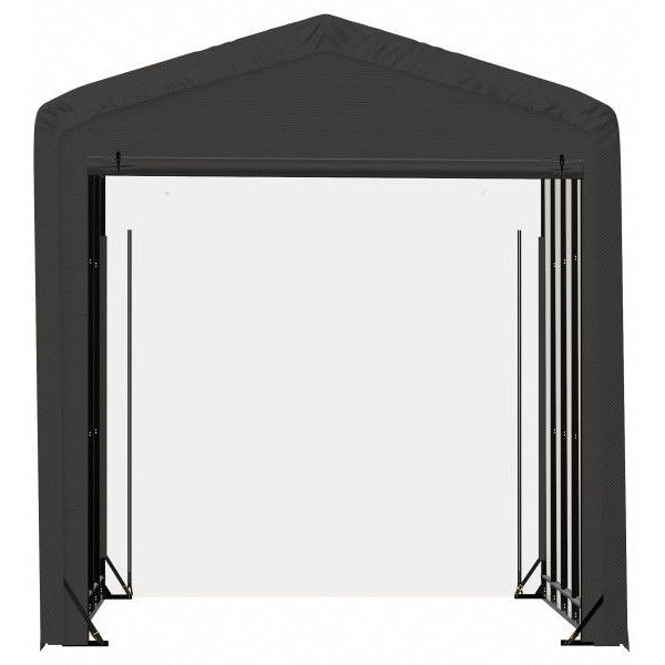 ShelterLogic ShelterTube Wind and Snow-Load Rated Garage, 14 ft. Wide Gray