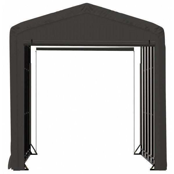 ShelterLogic ShelterTube Wind and Snow-Load Rated Garage, 14 ft. Wide Gray