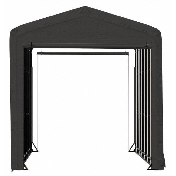 ShelterLogic ShelterTube Wind and Snow-Load Rated Garage, 14 ft. Wide Gray