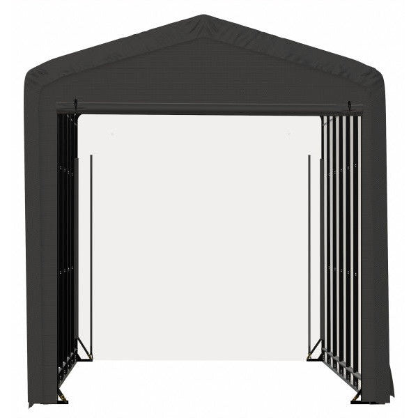 ShelterLogic ShelterTube Wind and Snow-Load Rated Garage, 14 ft. Wide Gray