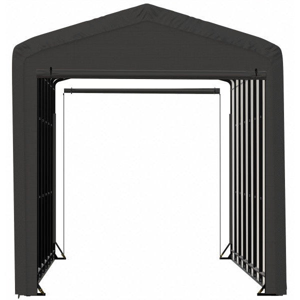 ShelterLogic ShelterTube Wind and Snow-Load Rated Garage, 14 ft. Wide Gray