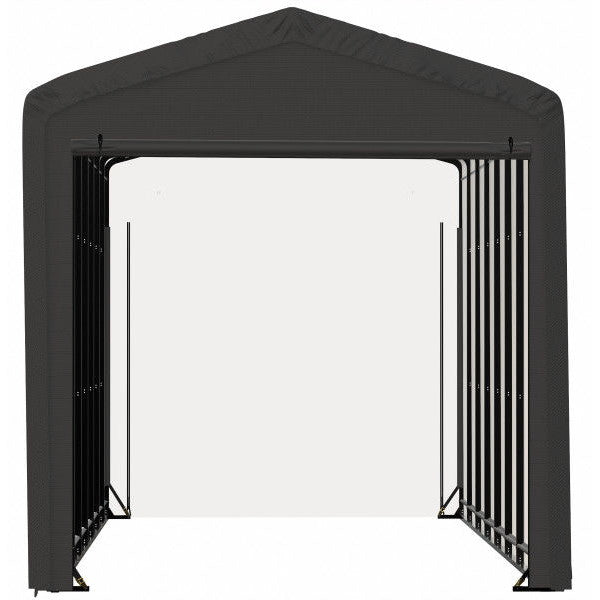 ShelterLogic ShelterTube Wind and Snow-Load Rated Garage, 14 ft. Wide Gray