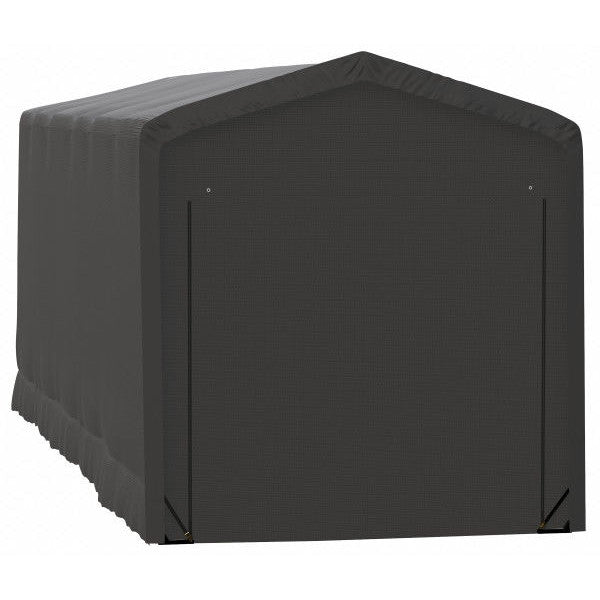 ShelterLogic ShelterTube Wind and Snow-Load Rated Garage, 14 ft. Wide Gray