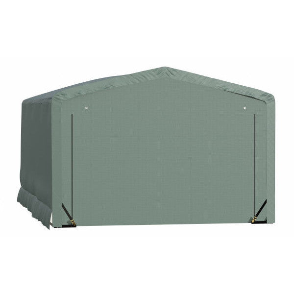 ShelterLogic ShelterTube Wind and Snow-Load Rated Garage, 12 ft. Wide Green