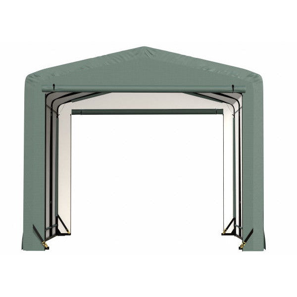 ShelterLogic ShelterTube Wind and Snow-Load Rated Garage, 12 ft. Wide Green