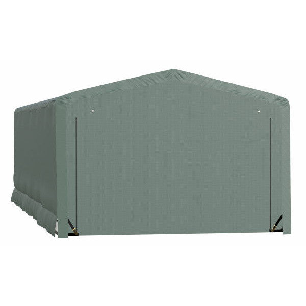 ShelterLogic ShelterTube Wind and Snow-Load Rated Garage, 12 ft. Wide Green