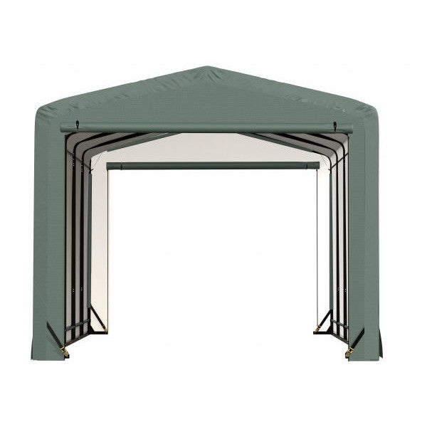ShelterLogic ShelterTube Wind and Snow-Load Rated Garage, 12 ft. Wide Green