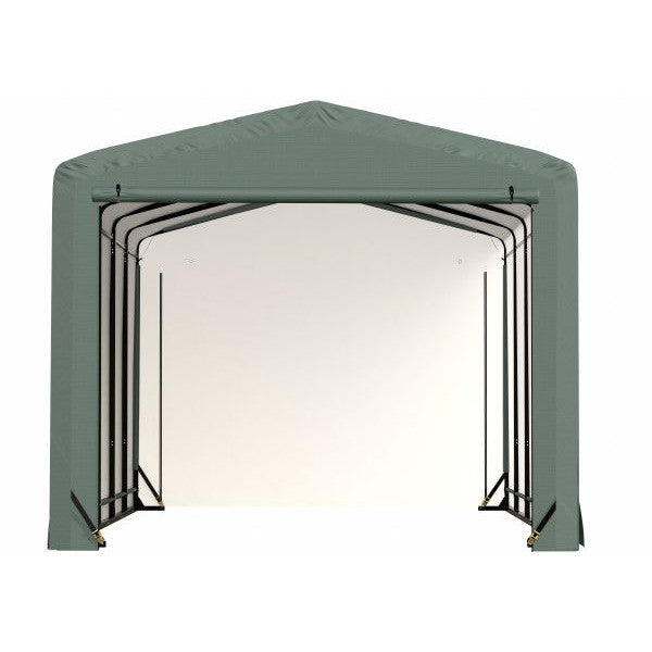 ShelterLogic ShelterTube Wind and Snow-Load Rated Garage, 12 ft. Wide Green