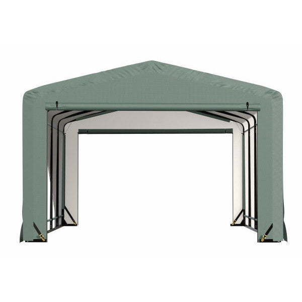 ShelterLogic ShelterTube Wind and Snow-Load Rated Garage, 12 ft. Wide Green