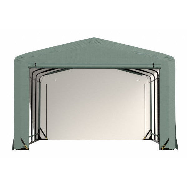 ShelterLogic ShelterTube Wind and Snow-Load Rated Garage, 12 ft. Wide Green