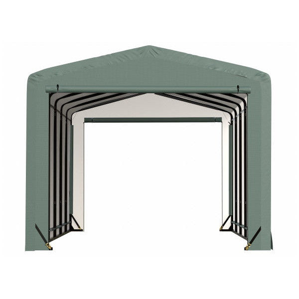 ShelterLogic ShelterTube Wind and Snow-Load Rated Garage, 12 ft. Wide Green