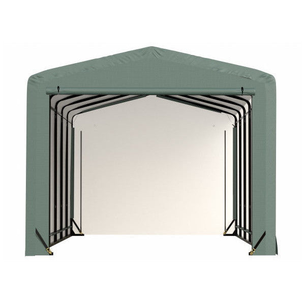 ShelterLogic ShelterTube Wind and Snow-Load Rated Garage, 12 ft. Wide Green