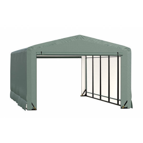 ShelterLogic ShelterTube Wind and Snow-Load Rated Garage, 20 ft. Wide  Green