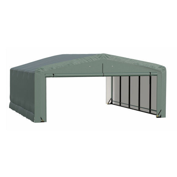 ShelterLogic ShelterTube Wind and Snow-Load Rated Garage, 20 ft. Wide  Green