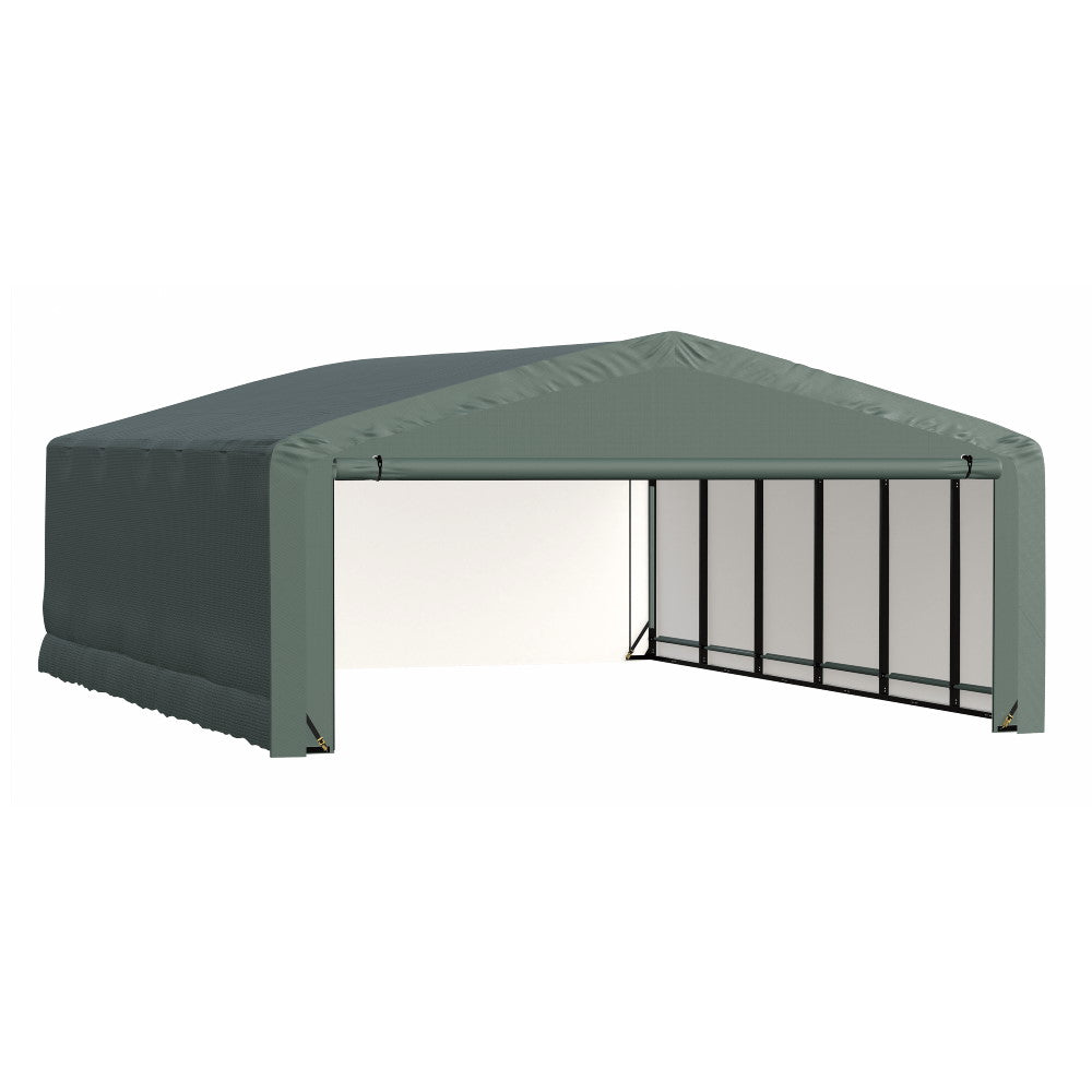 ShelterLogic ShelterTube Wind and Snow-Load Rated Garage, 20 ft. Wide  Green