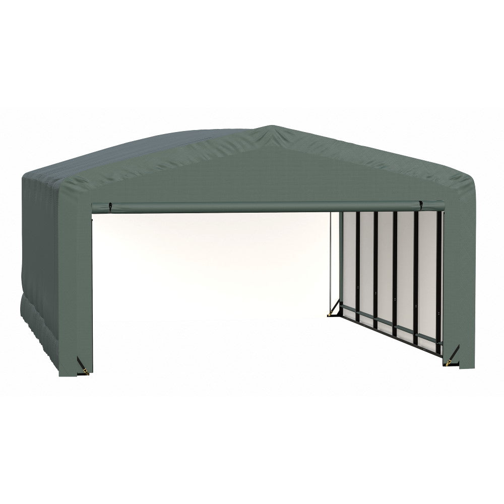 ShelterLogic ShelterTube Wind and Snow-Load Rated Garage, 20 ft. Wide  Green
