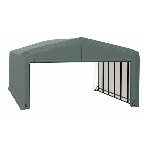 ShelterLogic ShelterTube Wind and Snow-Load Rated Garage, 20 ft. Wide  Green