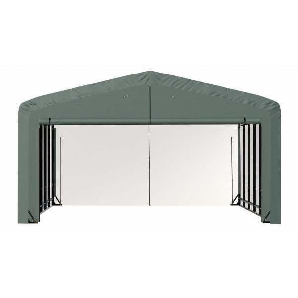 ShelterLogic ShelterTube Wind and Snow-Load Rated Garage, 20 ft. Wide  Green