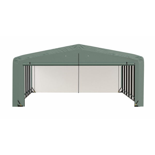 ShelterLogic ShelterTube Wind and Snow-Load Rated Garage, 20 ft. Wide  Green